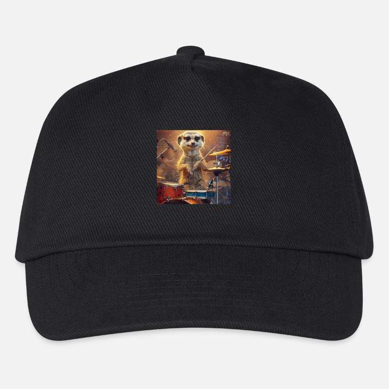 Erdmännchen - Kinder Basecap - Schwarz