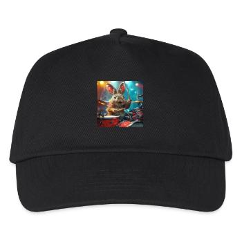 Kaninchen - Kinder Basecap - Schwarz - Vorne