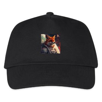 Fuchs - Kinder Basecap - Schwarz - Vorne