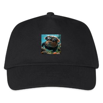 Guinea pig - Kids’ Baseball Cap - black - Front