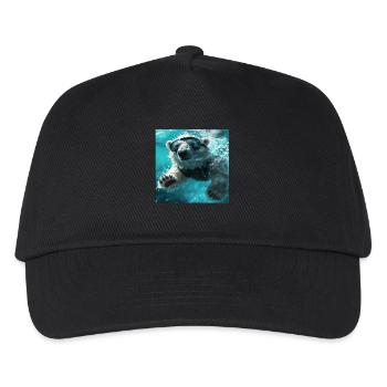 Eisbär - Kinder Basecap - Schwarz - Vorne