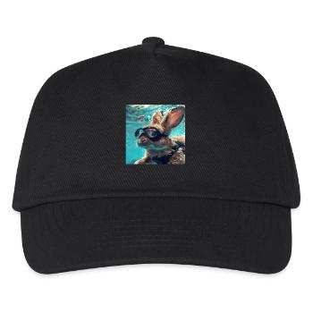 Rabbit - Kids’ Baseball Cap - black - Front