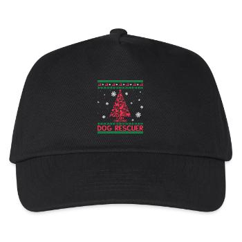 Dog Rescuer Furry Christmas Dog Rescuer - Kids’ Baseball Cap - black - Front