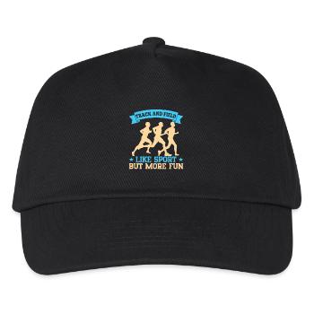 Running Track And Field Like Sport But More Fun - Kids’ Baseball Cap - black - Front