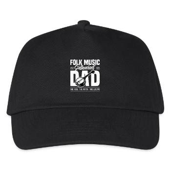 Folk Music Enthusiast Dad The Idol The Musician - Kinder Basecap - Schwarz - Vorne