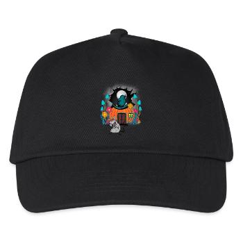 Halloween Mouse Mice Pumpkin Kids Child Baby - Kids’ Baseball Cap - black - Front