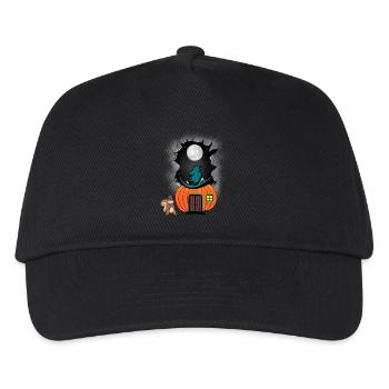 Halloween Kürbis Kind Kinder Kleinkinder Baby - Kinder Basecap - Schwarz - Vorne