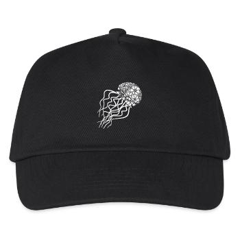 Jellyfish Jellyfish Floral Pattern - Kids’ Baseball Cap - black - Front