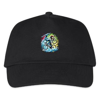 Le triathlon est mon sport - Casquette de baseball Enfant - noir - Devant