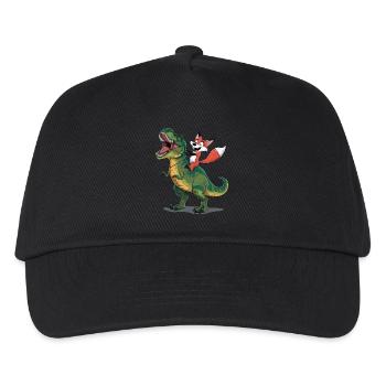Fuchs - Kinder Basecap - Schwarz - Vorne