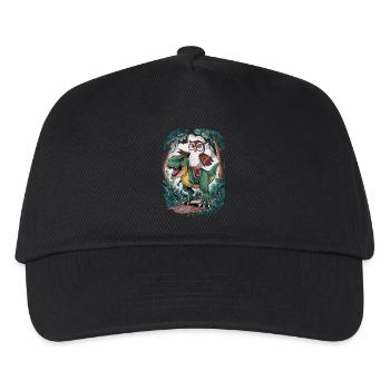 Eule - Kinder Basecap - Schwarz - Vorne