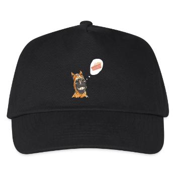 Horse Horse Pony Birthday Birthday Cake - Kids’ Baseball Cap - black - Front