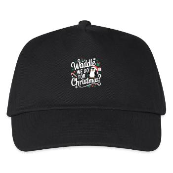Waddle We Do For Christmas Penguin Christmas - Kids’ Baseball Cap - black - Front