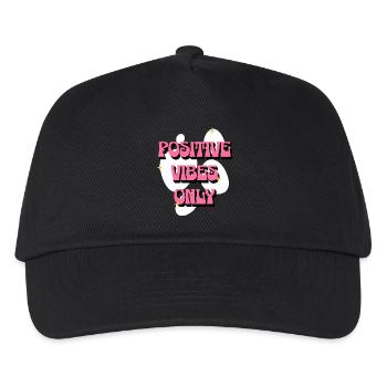 Positive Vibes Only Positive Affirmations Pink - Kids’ Baseball Cap - black - Front