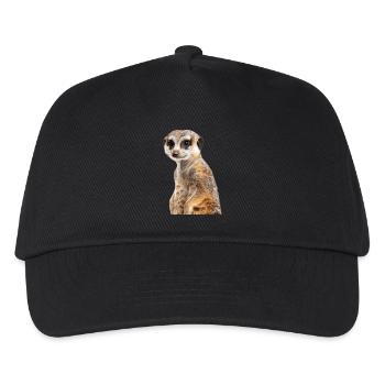 Erdmännchen - Kinder Basecap - Schwarz - Vorne