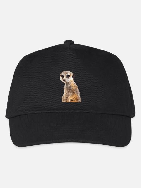 Erdmännchen - Kinder Basecap - Schwarz