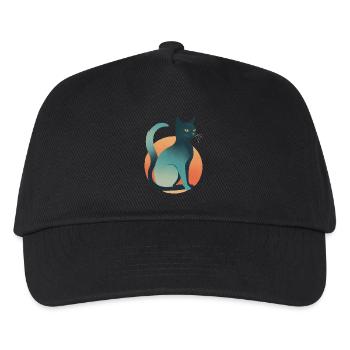 Dark Cat - Kids’ Baseball Cap - black - Front