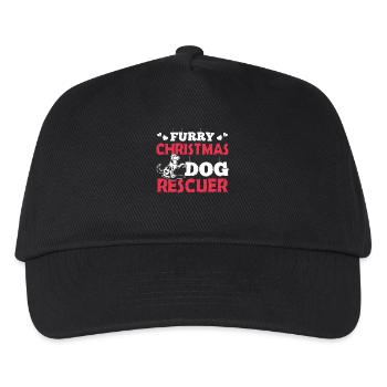 Christmas Furry Dog Rescuer Christmas - Kids’ Baseball Cap - black - Front