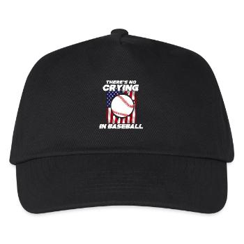 Baseball Sports Joueur de baseball Lanceur Receveur États-Unis - Casquette de baseball Enfant - noir - Devant