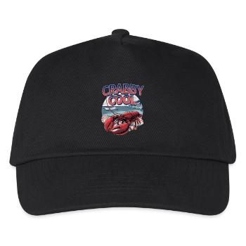 Crabby Cool für Meeresfrüchte Liebhaber - Kinder Basecap - Schwarz - Vorne
