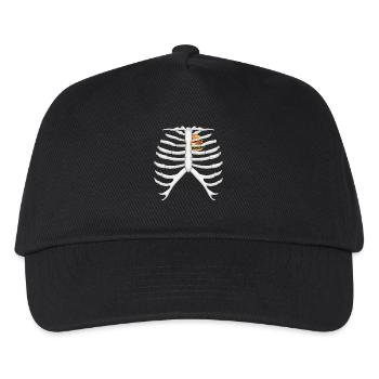 Funny Skeleton Burger Love Costume Halloween - Kids’ Baseball Cap - black - Front
