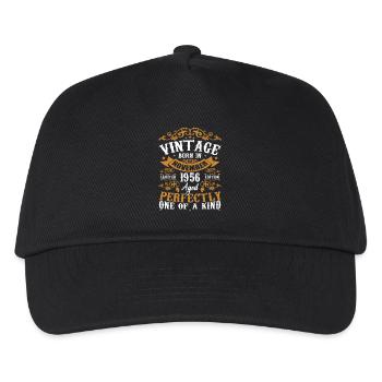 Vintage November 1956 Anniversary November 1956 - Kids’ Baseball Cap - black - Front