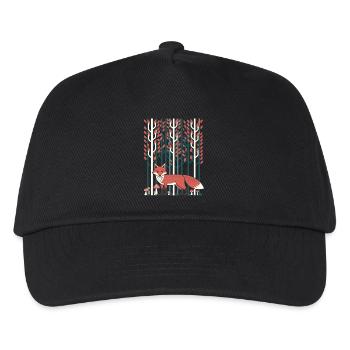 Dreamy forest scene in cottagecore style - Kids’ Baseball Cap - black - Front