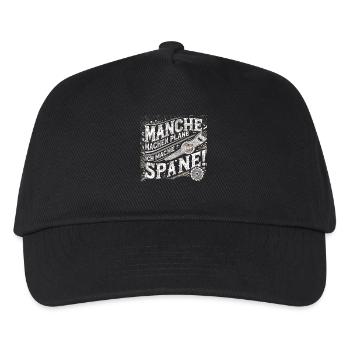 Manche machen Pläne ich mache Späne - Kinder Basecap - Schwarz - Vorne