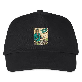 Man washing dishes pimping dishes - Kids’ Baseball Cap - black - Front