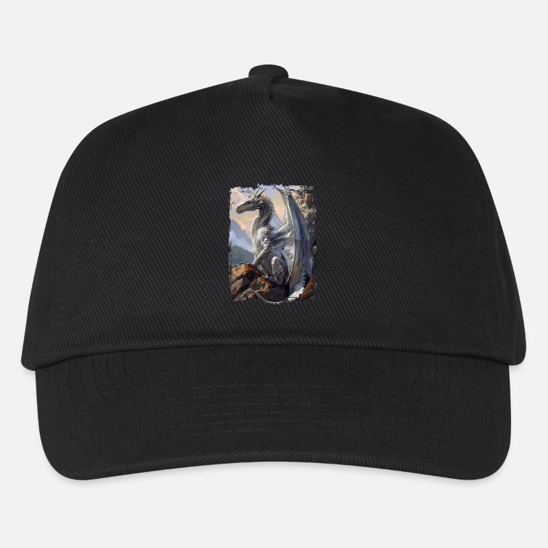 Drachen - Kinder Basecap - Schwarz