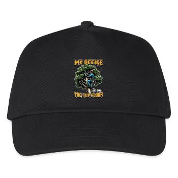 Logging My Office Is On The Top Floor Tree Climber - Kids’ Baseball Cap - black - Front
