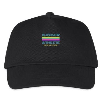Jugger Athlete Retro Edition Funny Jugger - Kinder Basecap - Schwarz - Vorne