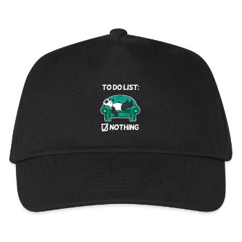 Funny Saying Funny Sayings - Panda Motif - Kids’ Baseball Cap - black - Front