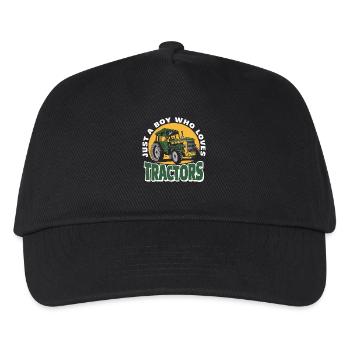 Tractor Trekker Farmer Farmer Farm Tractor Field - Kids’ Baseball Cap - black - Front