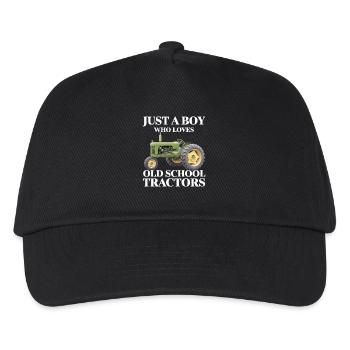 Tractor Trekker Farmer Farmer Farm Tractor Field - Kids’ Baseball Cap - black - Front