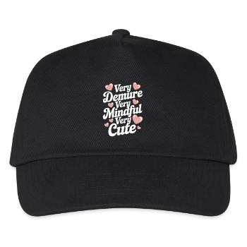 très timide très conscient très doux - Casquette de baseball Enfant - noir - Devant