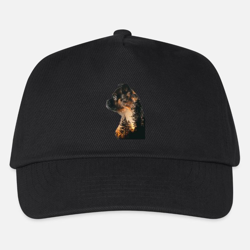Mops - Kinder Basecap - Schwarz