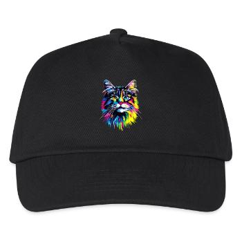 Cat Norwegian Forest Cat Norwegian Forest Cats - Kids’ Baseball Cap - black - Front