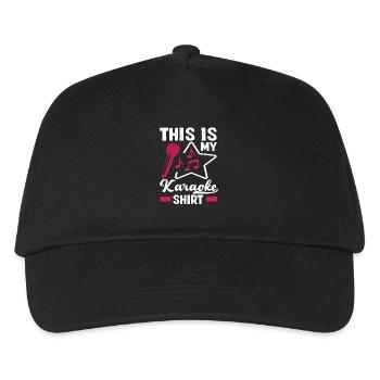 Das Ist Mein Karaoke Shirt - Kinder Basecap - Schwarz - Vorne