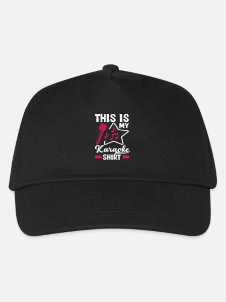 Das Ist Mein Karaoke Shirt - Kinder Basecap - Schwarz