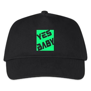 Yes Baby - Kinder Basecap - Schwarz - Vorne