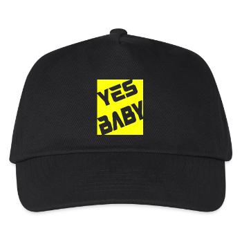 Yes Baby - Kinder Basecap - Schwarz - Vorne