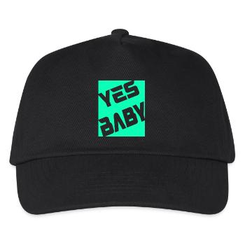 Yes Baby - Kinder Basecap - Schwarz - Vorne