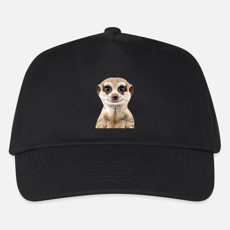 Erdmännchen - Kinder Basecap - Schwarz