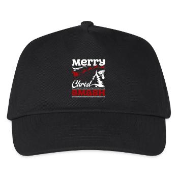Christmas Badminton Merry Christ Smash - Kids’ Baseball Cap - black - Front