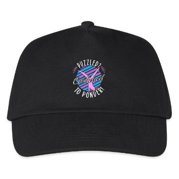 Cartwheel Gymnast Cartwheel To Ponder Gymnastics - Kinder Basecap - Schwarz - Vorne