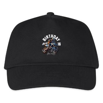 16e anniversaire de motocross - Casquette de baseball Enfant - noir - Devant