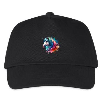 Cheval - Casquette de baseball Enfant - noir - Devant
