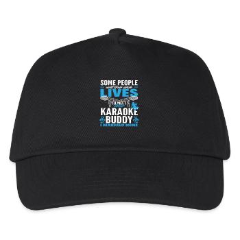 A lifetime of waiting for karaoke buddy - Kids’ Baseball Cap - black - Front