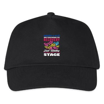 Karaoke-a-holic on the way to the stage - Kids’ Baseball Cap - black - Front